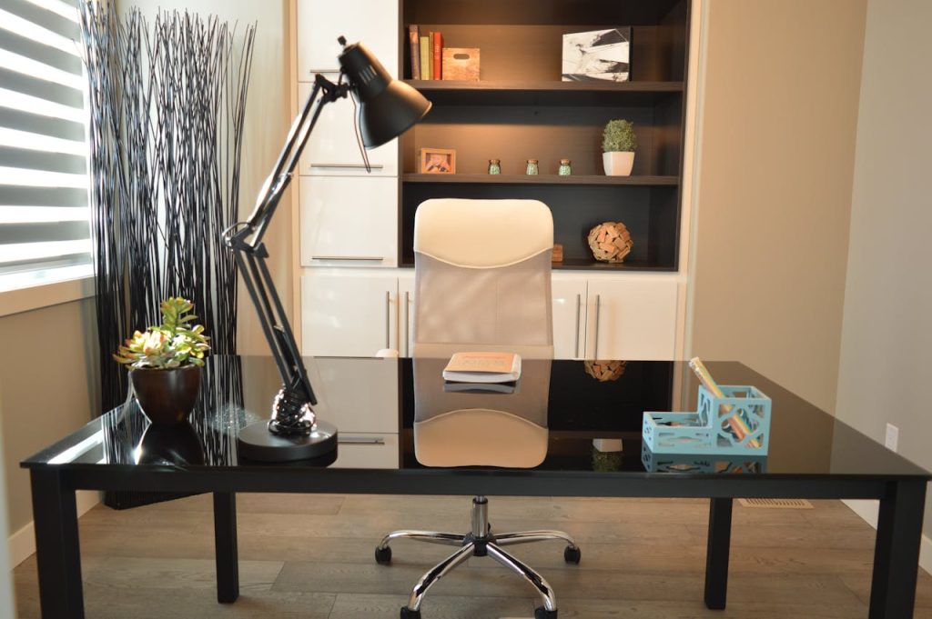 basement office idea